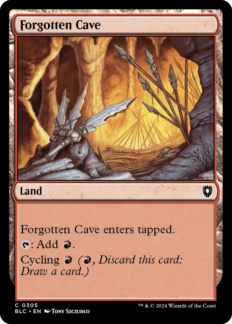 Forgotten Cave [Bloomburrow Commander] | Odin's Place