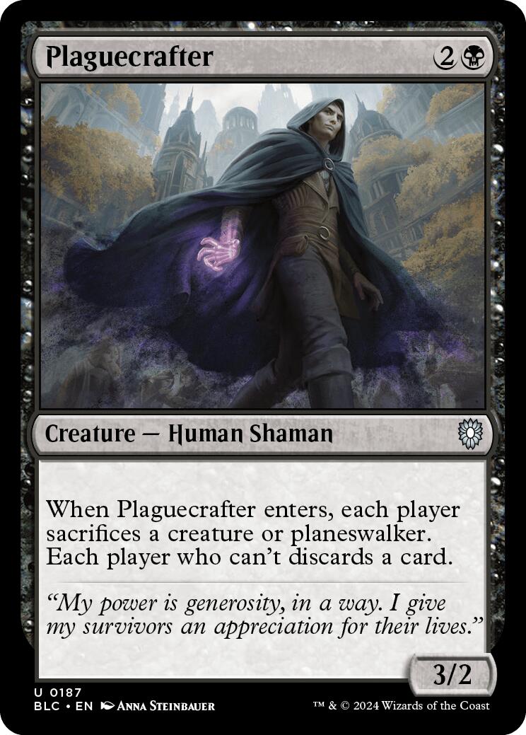 Plaguecrafter [Bloomburrow Commander] | Odin's Place