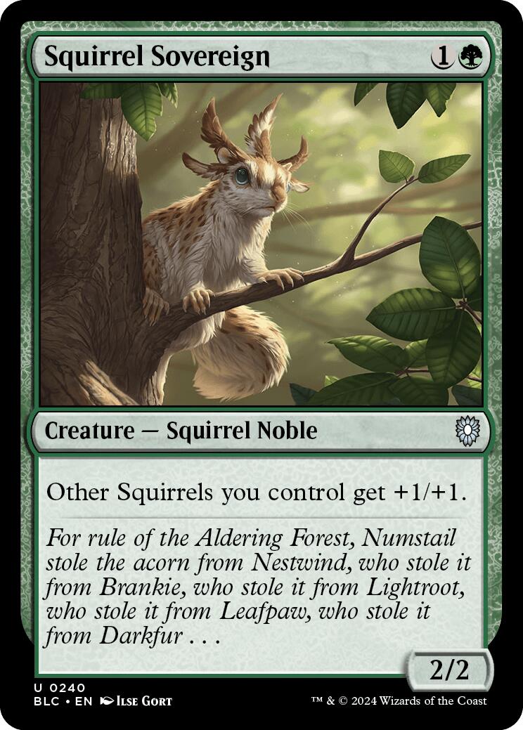 Squirrel Sovereign [Bloomburrow Commander] | Odin's Place