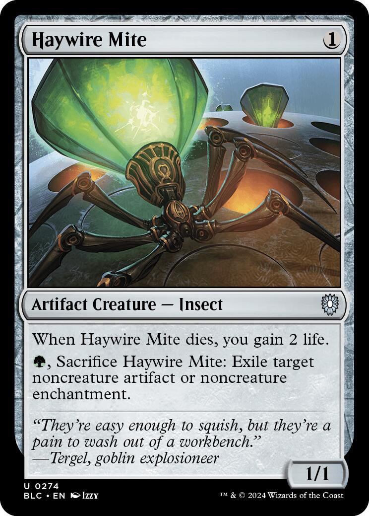 Haywire Mite [Bloomburrow Commander] | Odin's Place