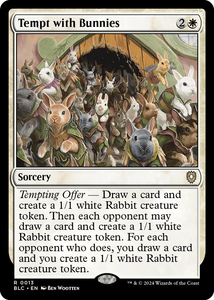 Tempt with Bunnies [Bloomburrow Commander] | Odin's Place