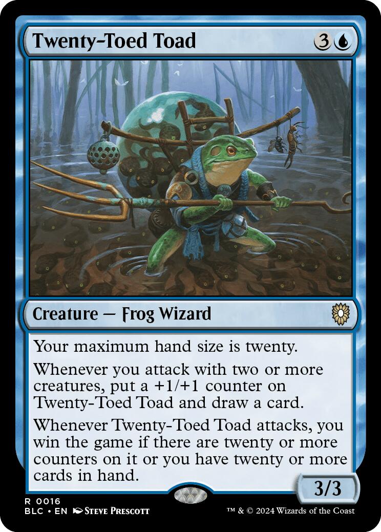 Twenty-Toed Toad [Bloomburrow Commander] | Odin's Place