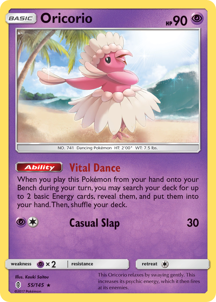 Oricorio (55/145) (League Promo 3rd Place) [Sun & Moon: Guardians Rising] | Odin's Place