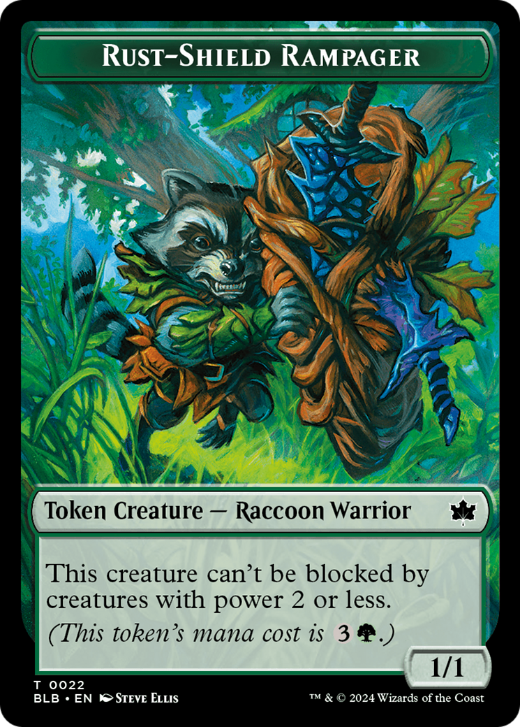 Rust-Shield Rampager Token [Bloomburrow Tokens] | Odin's Place
