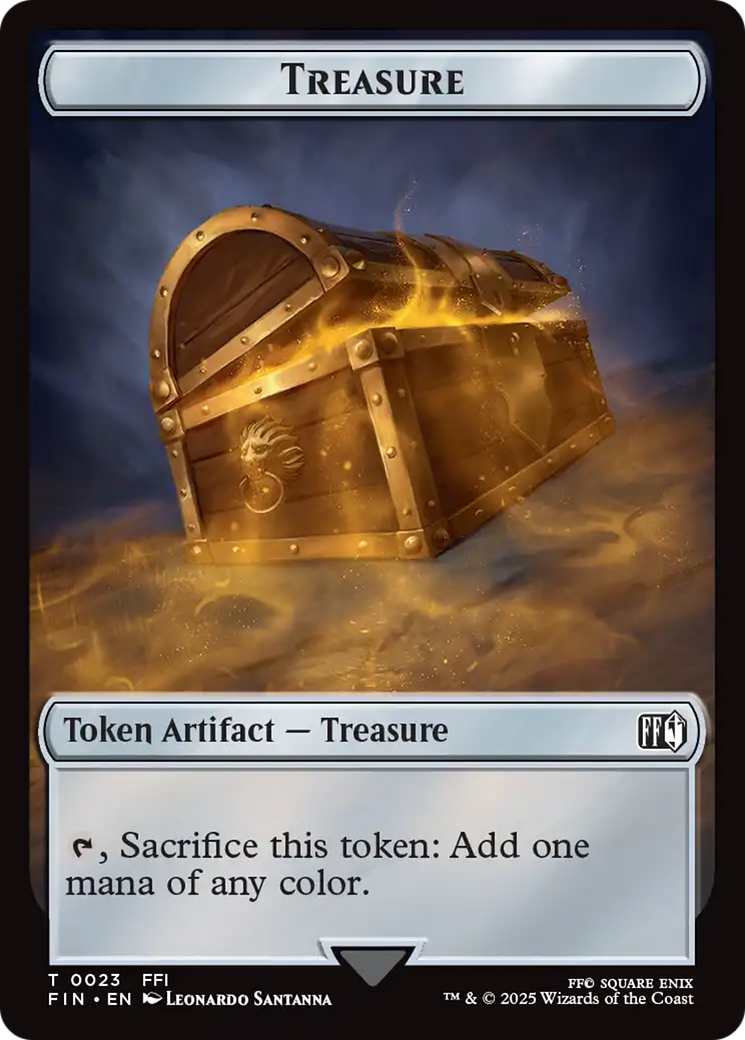 Moogle (0011) // Treasure (0023) Double-Sided Token [FINAL FANTASY Tokens] | Odin's Place