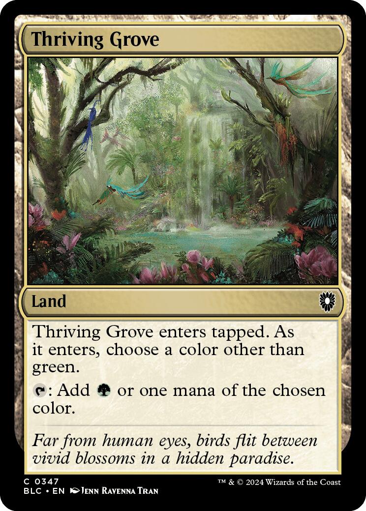 Thriving Grove [Bloomburrow Commander] | Odin's Place