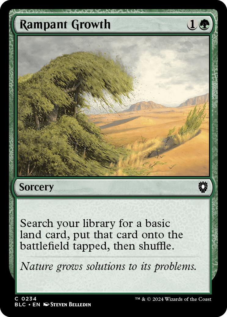Rampant Growth [Bloomburrow Commander] | Odin's Place