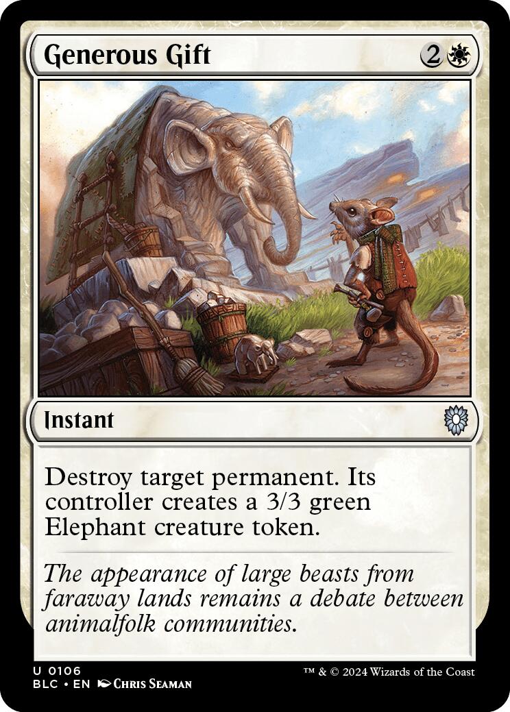 Generous Gift [Bloomburrow Commander] | Odin's Place