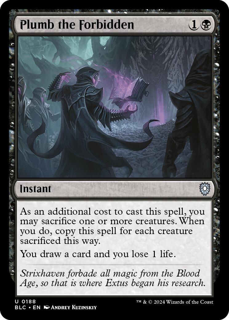 Plumb the Forbidden [Bloomburrow Commander] | Odin's Place