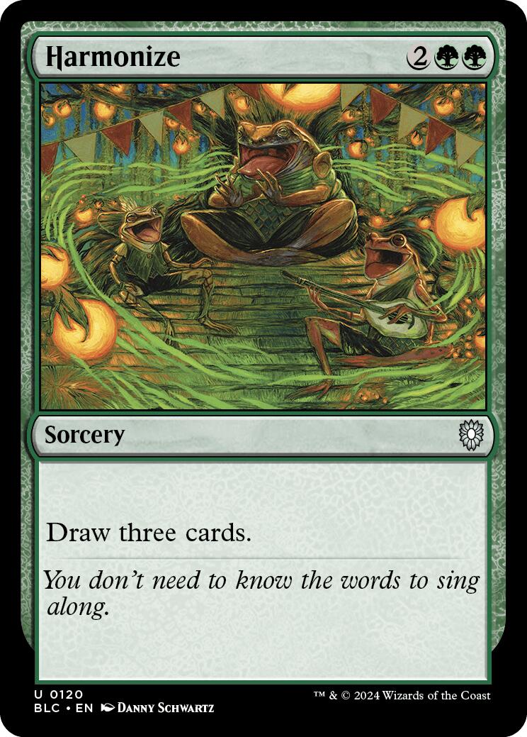 Harmonize [Bloomburrow Commander] | Odin's Place
