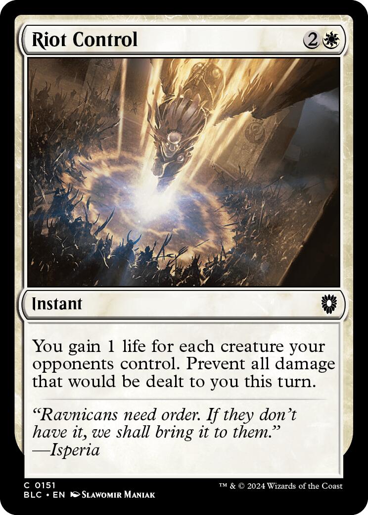 Riot Control [Bloomburrow Commander] | Odin's Place