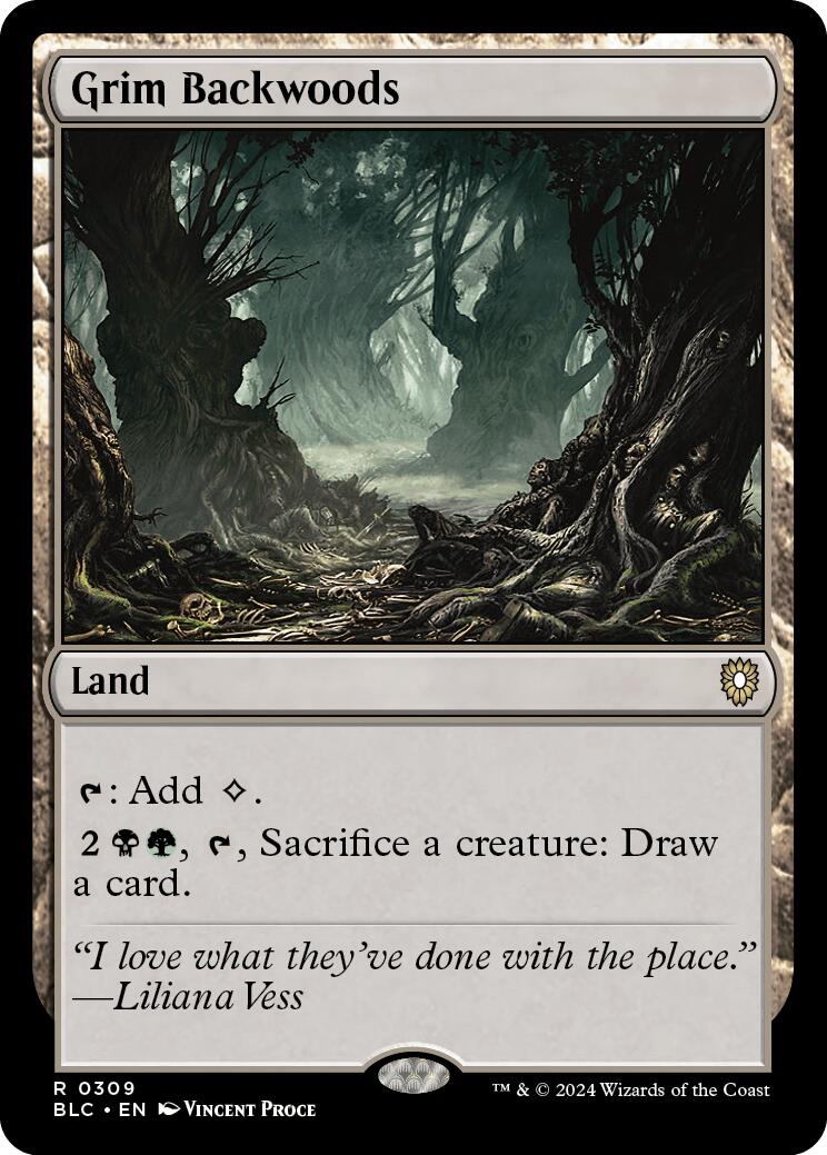 Grim Backwoods [Bloomburrow Commander] | Odin's Place