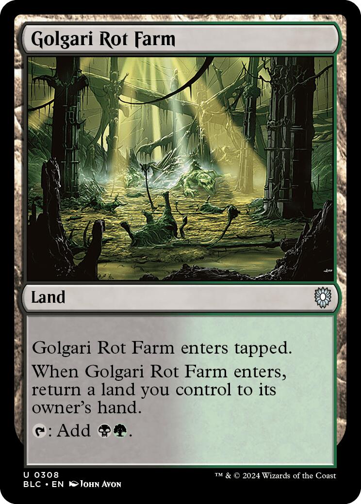 Golgari Rot Farm [Bloomburrow Commander] | Odin's Place