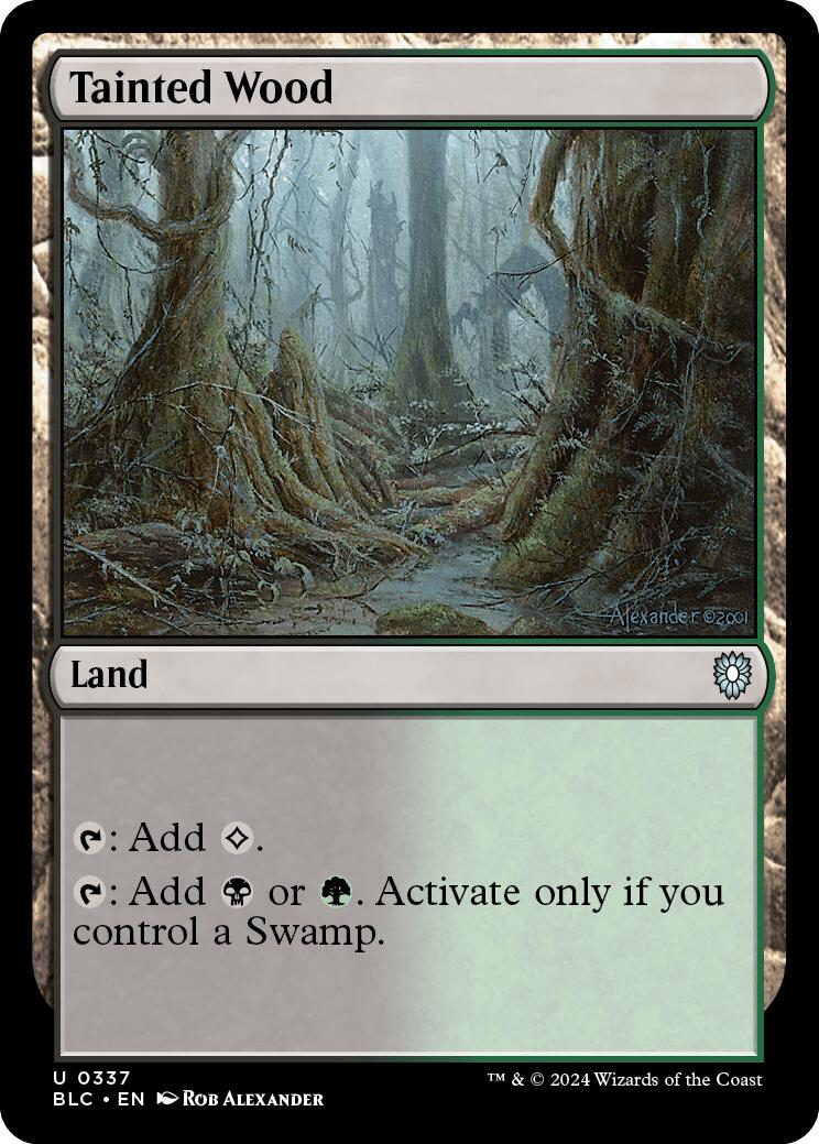 Tainted Wood [Bloomburrow Commander] | Odin's Place