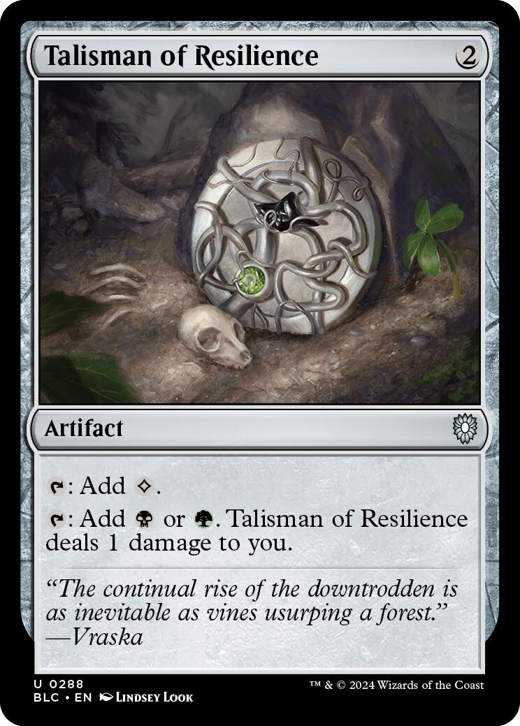 Talisman of Resilience [Bloomburrow Commander] | Odin's Place