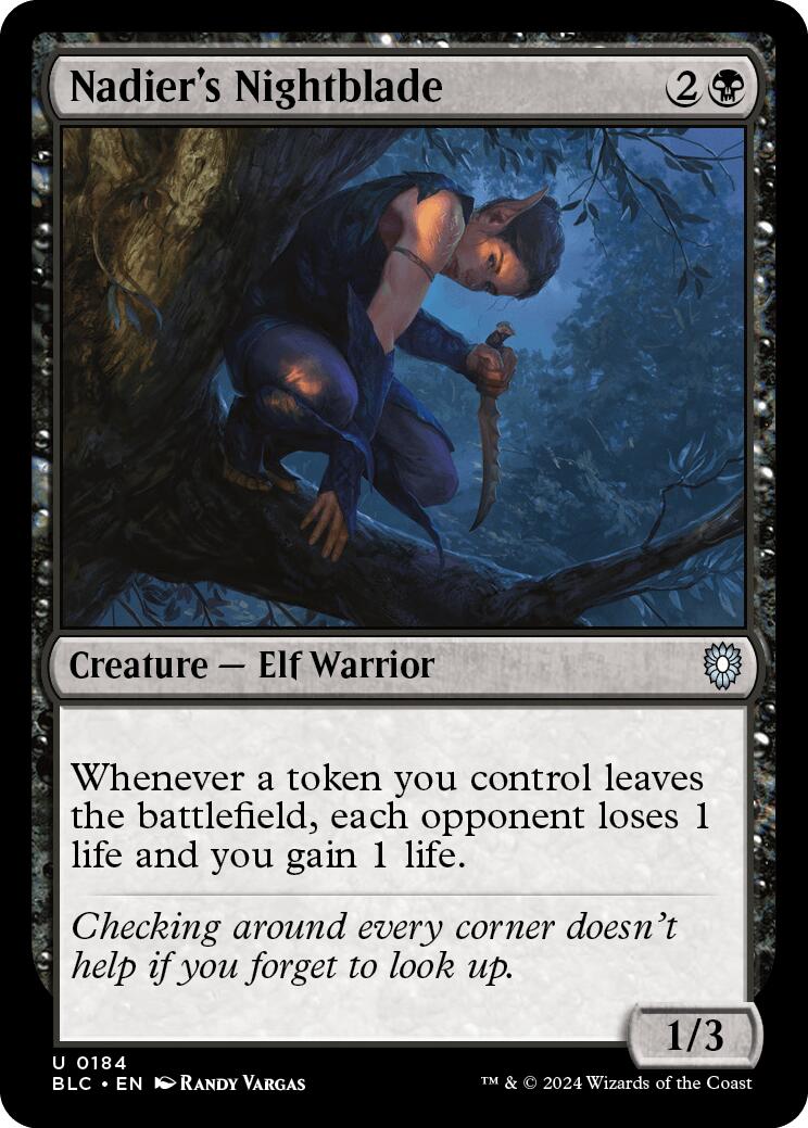 Nadier's Nightblade [Bloomburrow Commander] | Odin's Place