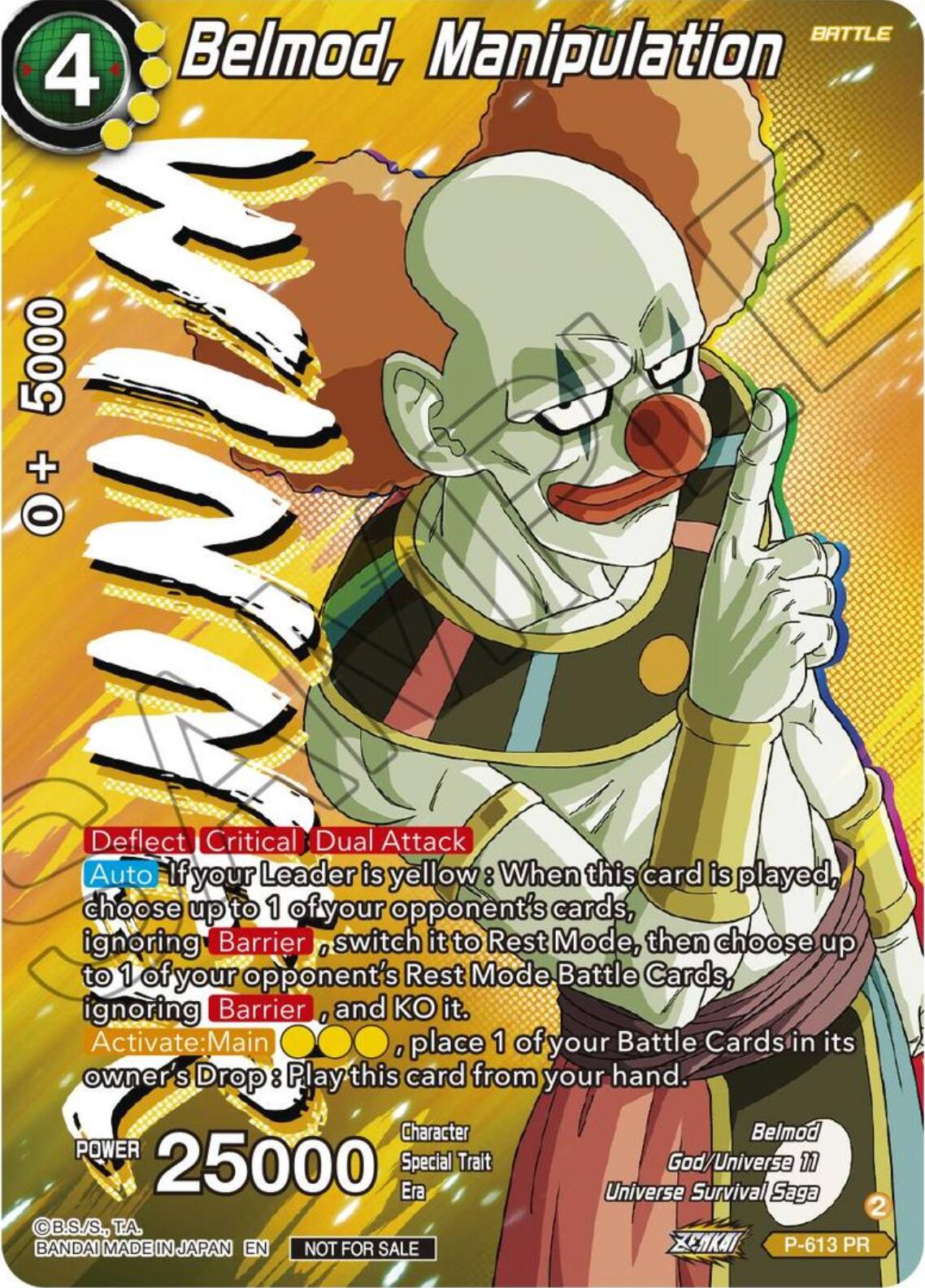 Belmod, Manipulation (Tournament Pack Vol. 8) (Winner) (P-613) [Promotion Cards] | Odin's Place