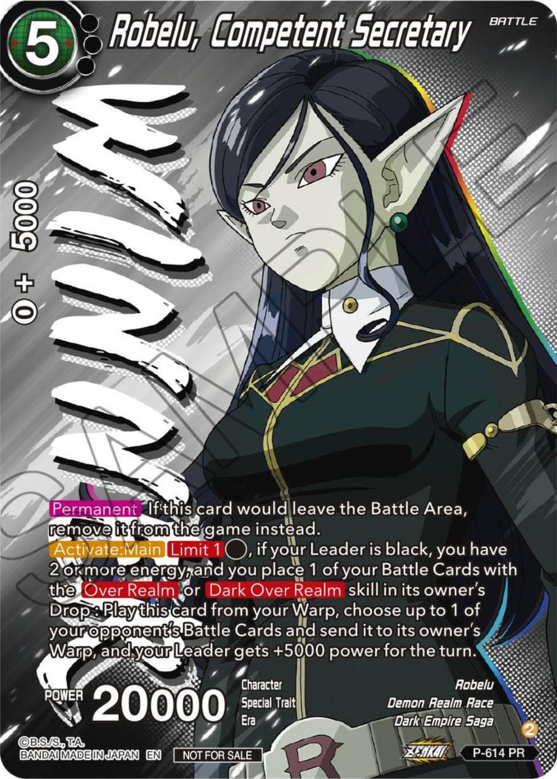 Robelu, Competent Secretary (Tournament Pack Vol. 8) (Winner) (P-614) [Promotion Cards] | Odin's Place