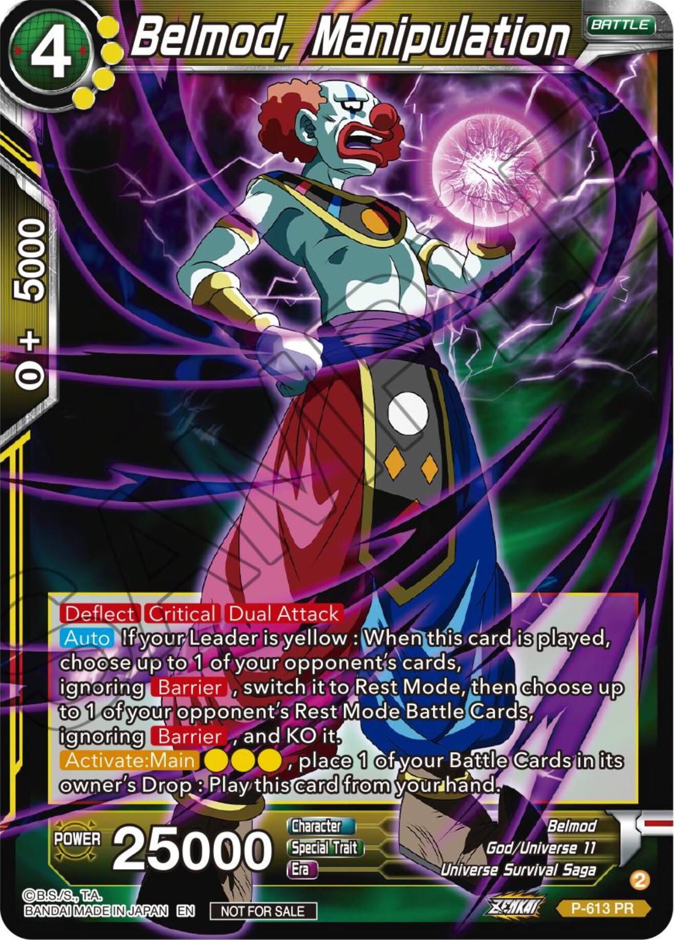 Belmod, Manipulation (Tournament Pack Vol. 8) (P-613) [Promotion Cards] | Odin's Place