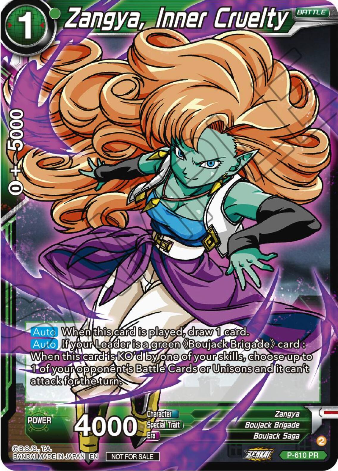 Zangya, Inner Cruelty (Tournament Pack Vol. 8) (P-610) [Promotion Cards] | Odin's Place