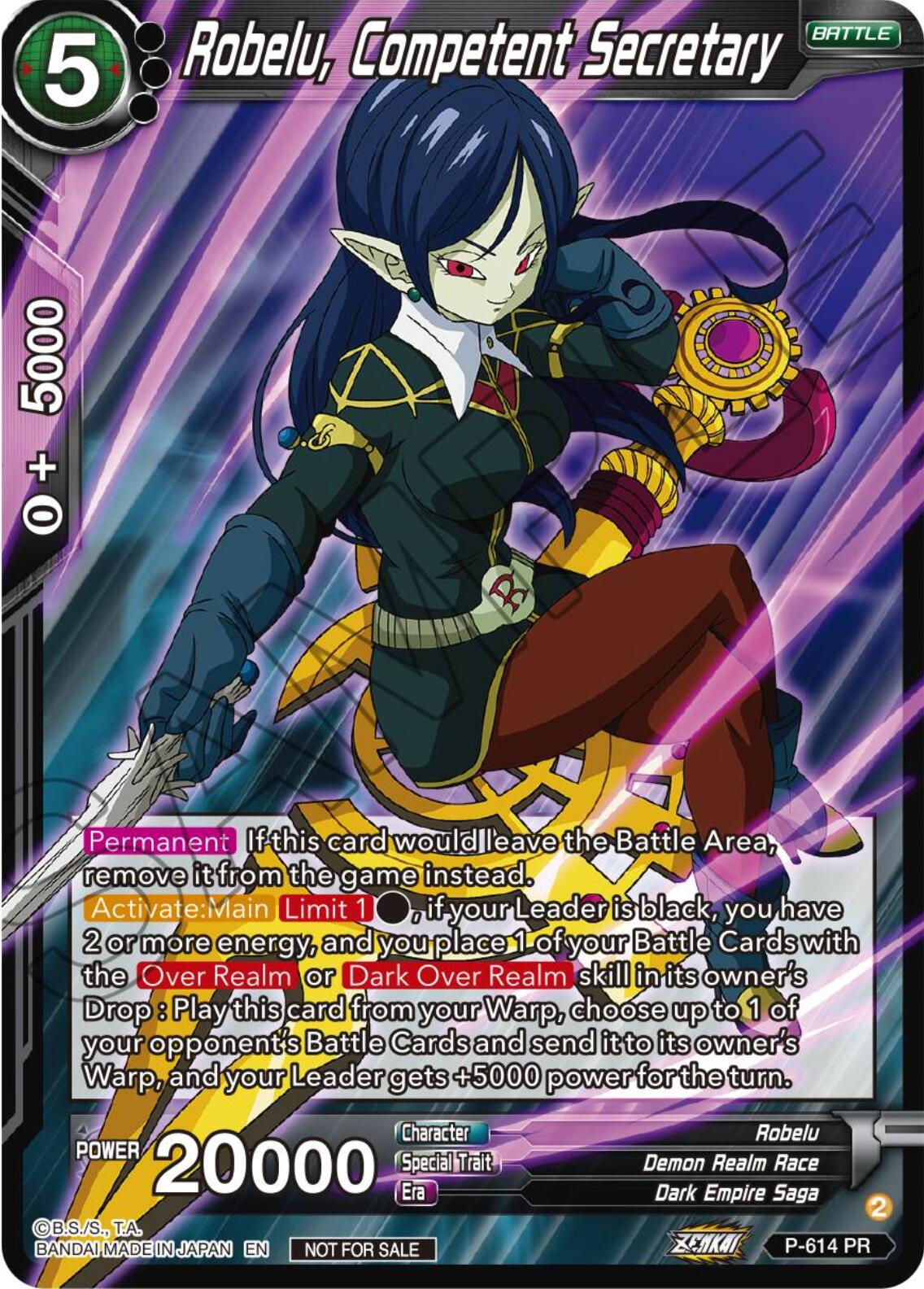Robelu, Competent Secretary (Tournament Pack Vol. 8) (P-614) [Promotion Cards] | Odin's Place