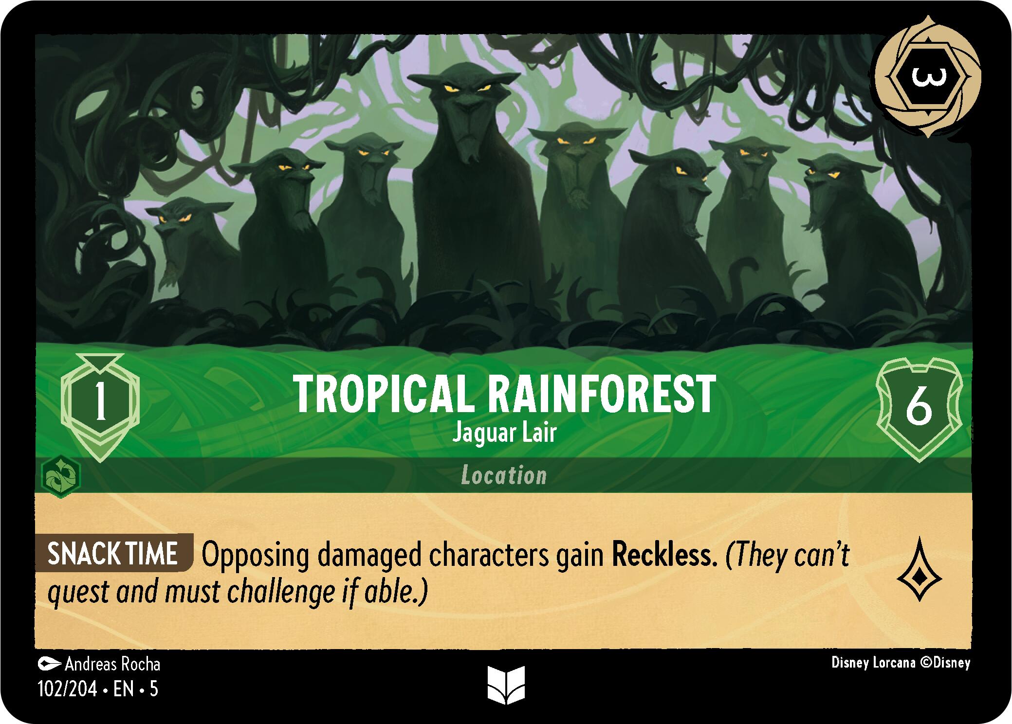 Tropical Rainforest - Jaguar Lair (102/204) [Shimmering Skies] | Odin's Place