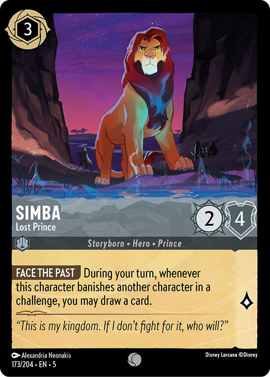 Simba - Lost Prince (173/204) [Shimmering Skies] | Odin's Place