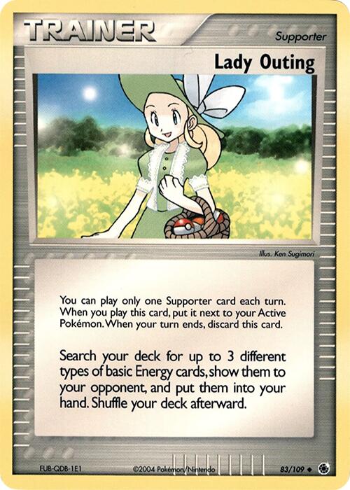 Lady Outing (83/109) (Theme Deck Exclusive) [EX: Ruby & Sapphire] | Odin's Place