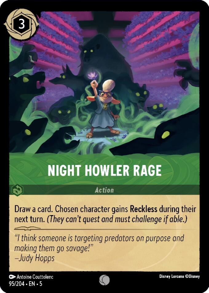 Night Howler Rage (95/204) [Shimmering Skies] | Odin's Place