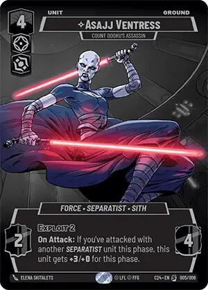 Asajj Ventress - Count Dooku's Assassin (005/006) (2024 Convention Exclusive) (005/006) [Miscellaneous] | Odin's Place