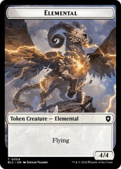 Elemental // Cat Double-Sided Token [Bloomburrow Commander Tokens] | Odin's Place