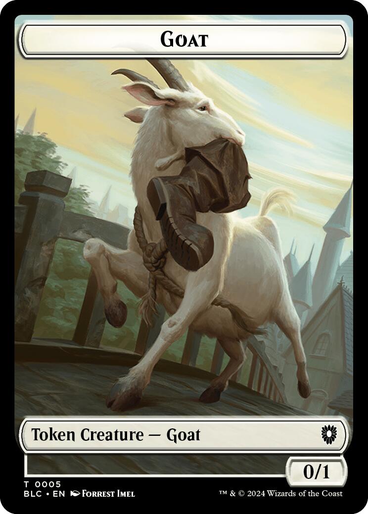 Goat // Wolf (032) Double-Sided Token [Bloomburrow Commander Tokens] | Odin's Place