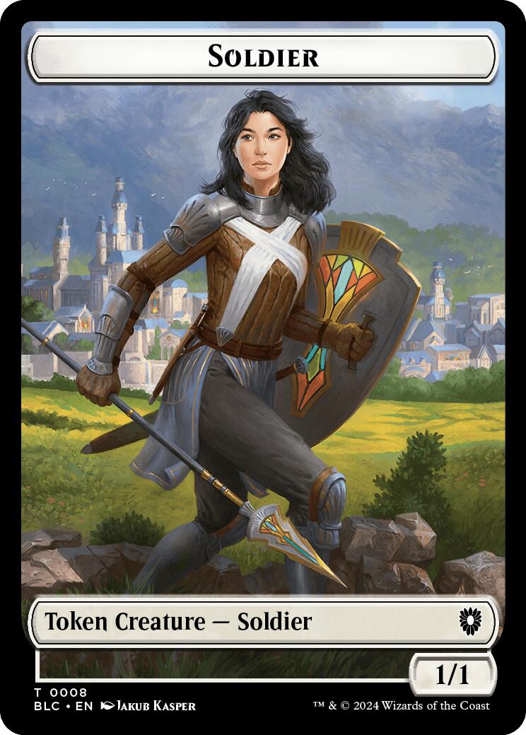 Soldier // Citizen Double-Sided Token [Bloomburrow Commander Tokens] | Odin's Place