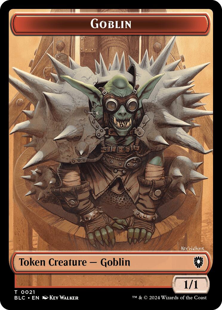 Goblin // Thopter Double-Sided Token [Bloomburrow Commander Tokens] | Odin's Place