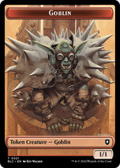 Goblin // Thopter Double-Sided Token [Bloomburrow Commander Tokens] | Odin's Place