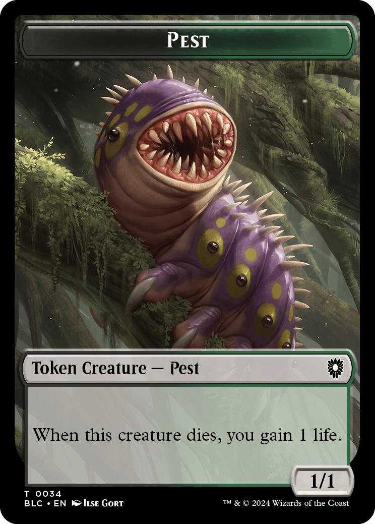 Pest // Shapeshifter Double-Sided Token [Bloomburrow Commander Tokens] | Odin's Place
