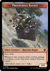 Prosperous Bandit // Treasure Double-Sided Token [Bloomburrow Commander Tokens] | Odin's Place