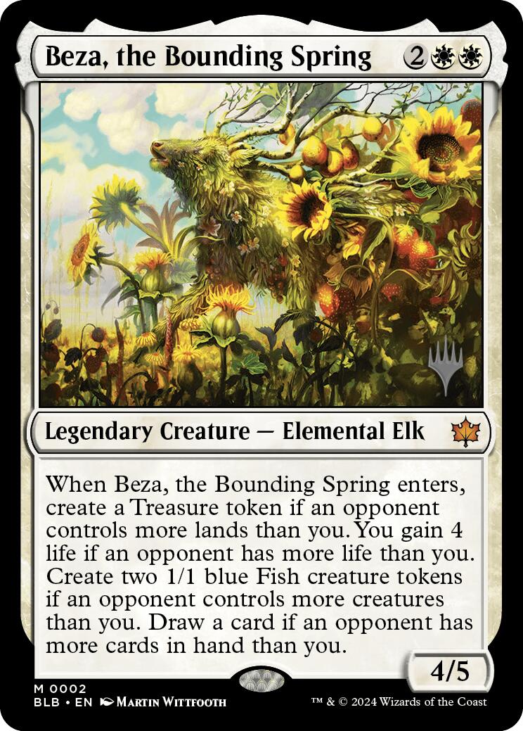 Beza, the Bounding Spring (Promo Pack) [Bloomburrow Promos] | Odin's Place