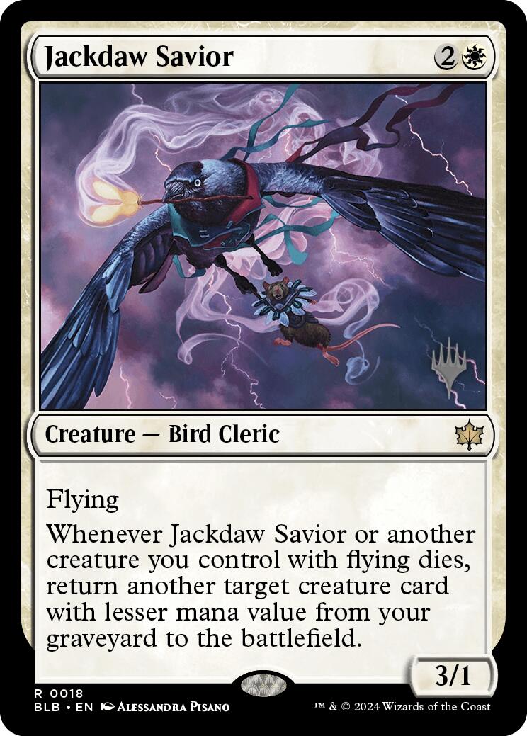 Jackdaw Savior (Promo Pack) [Bloomburrow Promos] | Odin's Place