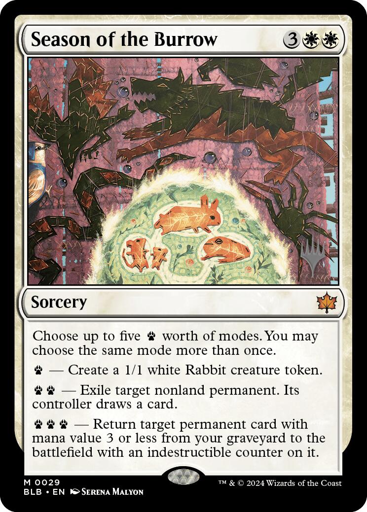Season of the Burrow (Promo Pack) [Bloomburrow Promos] | Odin's Place