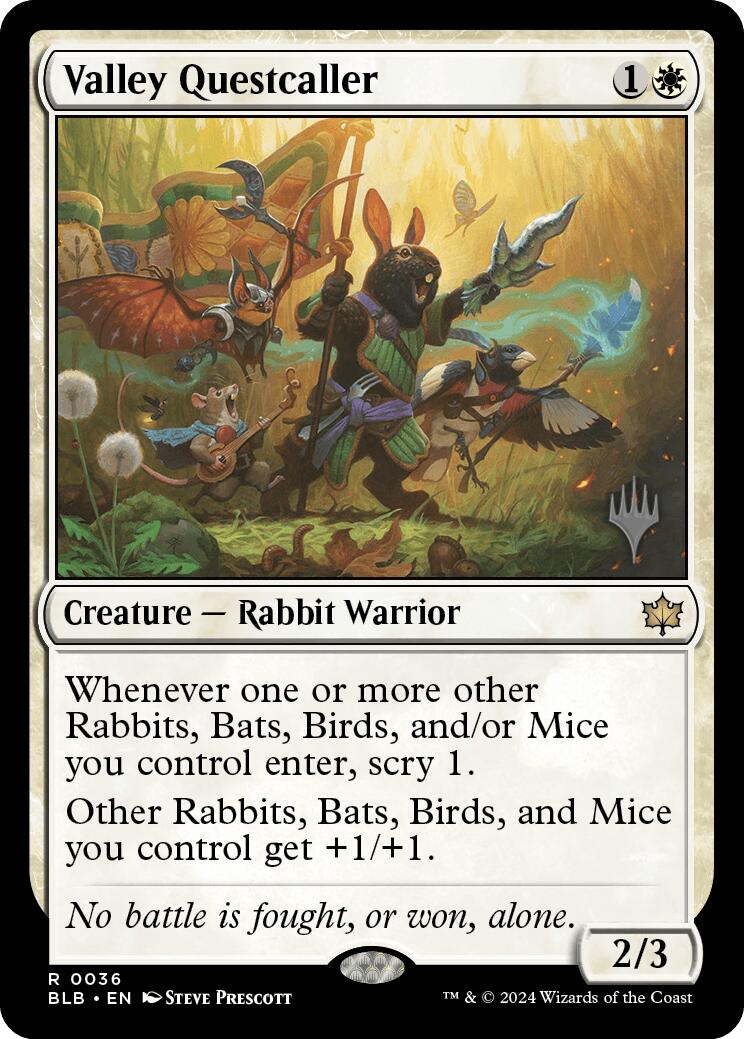 Valley Questcaller (Promo Pack) [Bloomburrow Promos] | Odin's Place