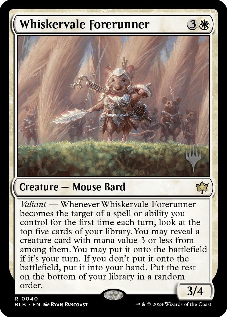 Whiskervale Forerunner (Promo Pack) [Bloomburrow Promos] | Odin's Place