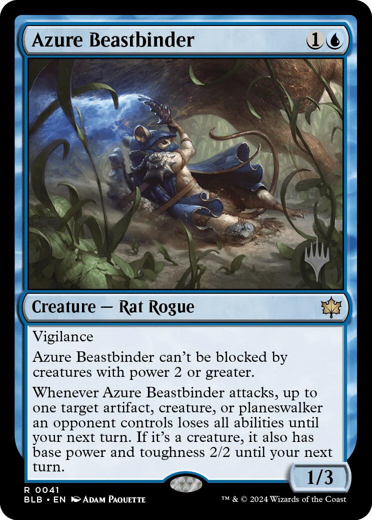 Azure Beastbinder (Promo Pack) [Bloomburrow Promos] | Odin's Place
