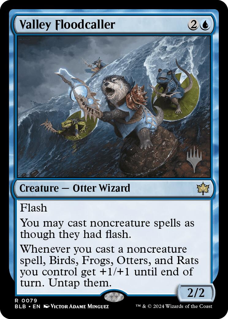 Valley Floodcaller (Promo Pack) [Bloomburrow Promos] | Odin's Place