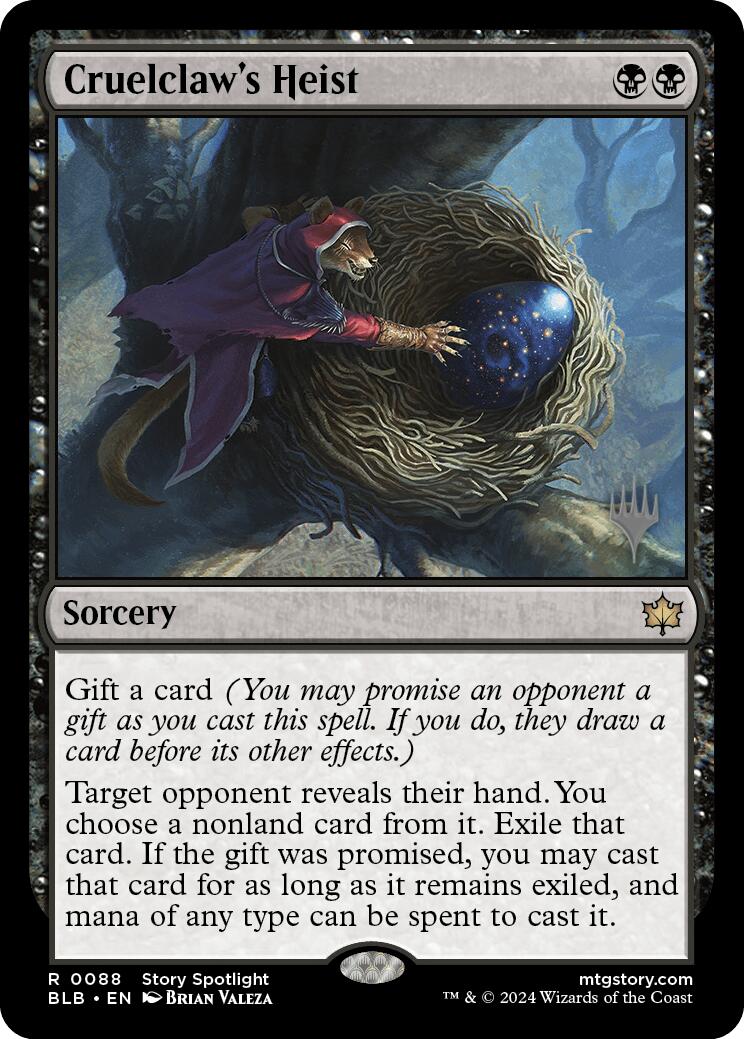 Cruelclaw's Heist (Promo Pack) [Bloomburrow Promos] | Odin's Place