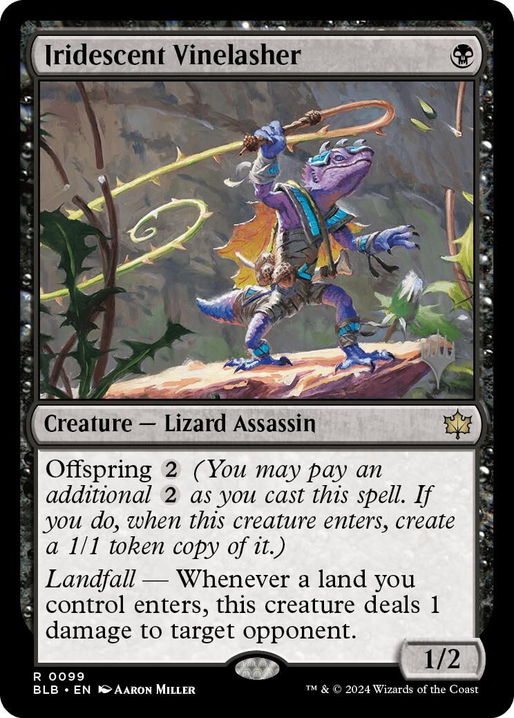 Iridescent Vinelasher (Promo Pack) [Bloomburrow Promos] | Odin's Place