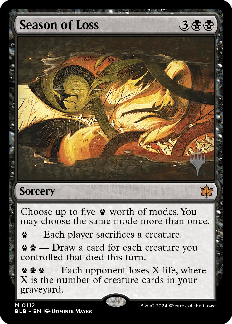 Season of Loss (Promo Pack) [Bloomburrow Promos] | Odin's Place