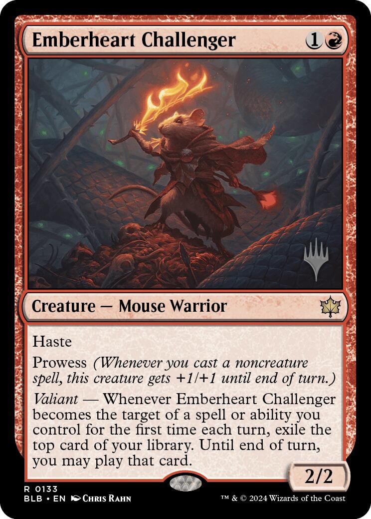 Emberheart Challenger (Promo Pack) [Bloomburrow Promos] | Odin's Place