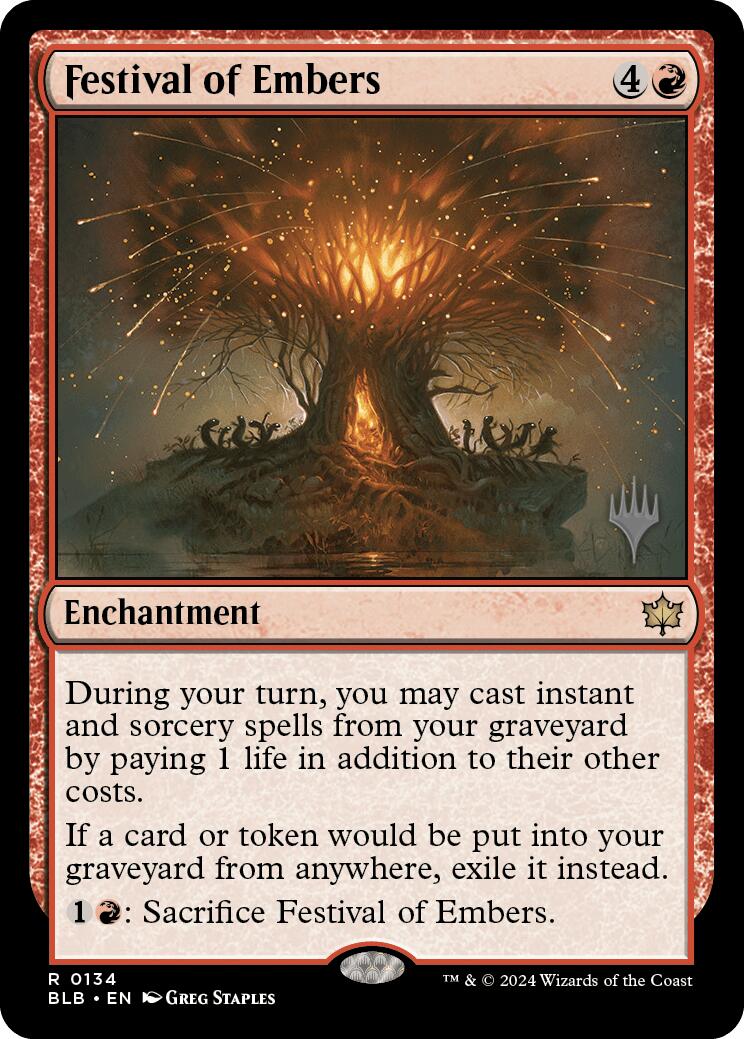 Festival of Embers (Promo Pack) [Bloomburrow Promos] | Odin's Place
