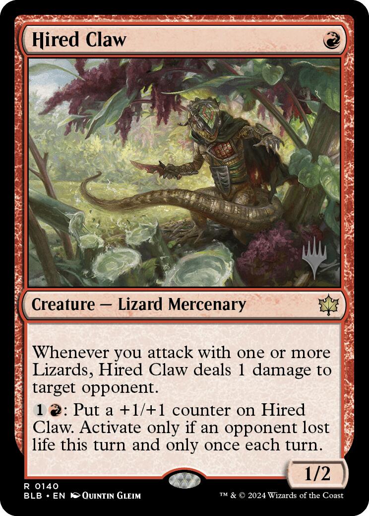 Hired Claw (Promo Pack) [Bloomburrow Promos] | Odin's Place